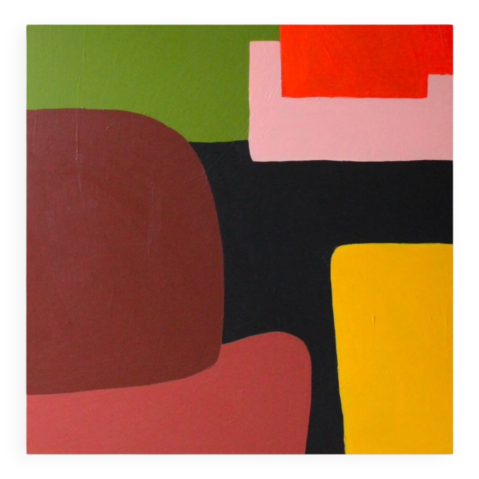 Joyful abstract on stretched canvas 80x80cm