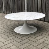 Round carrera marble coffee table by Heinz Lilienthal 1970s