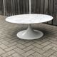 Round carrera marble coffee table by Heinz Lilienthal 1970s