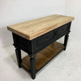 Century chopping block worktable butcher block kitchen island 20th
