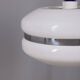Vintage 1970s white plastic chandelier, Italian design