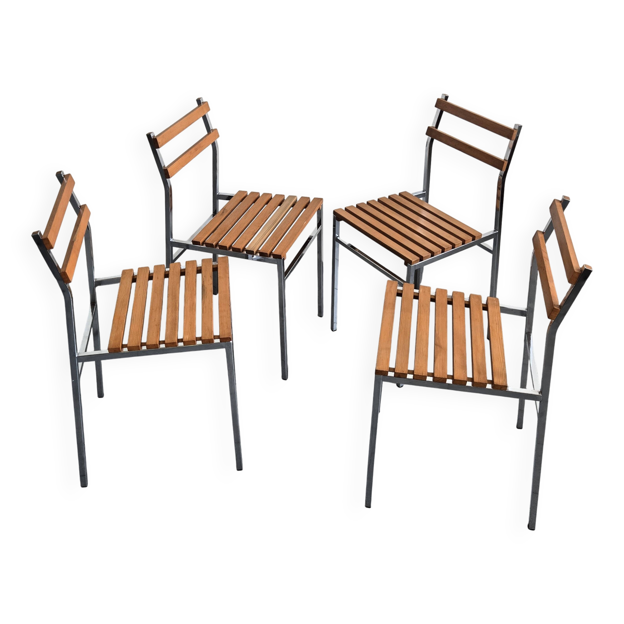 Set of 4 vintage chairs 1960