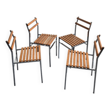 Set of 4 vintage chairs 1960