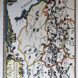 Ancient geographical map Pays du val de Loire