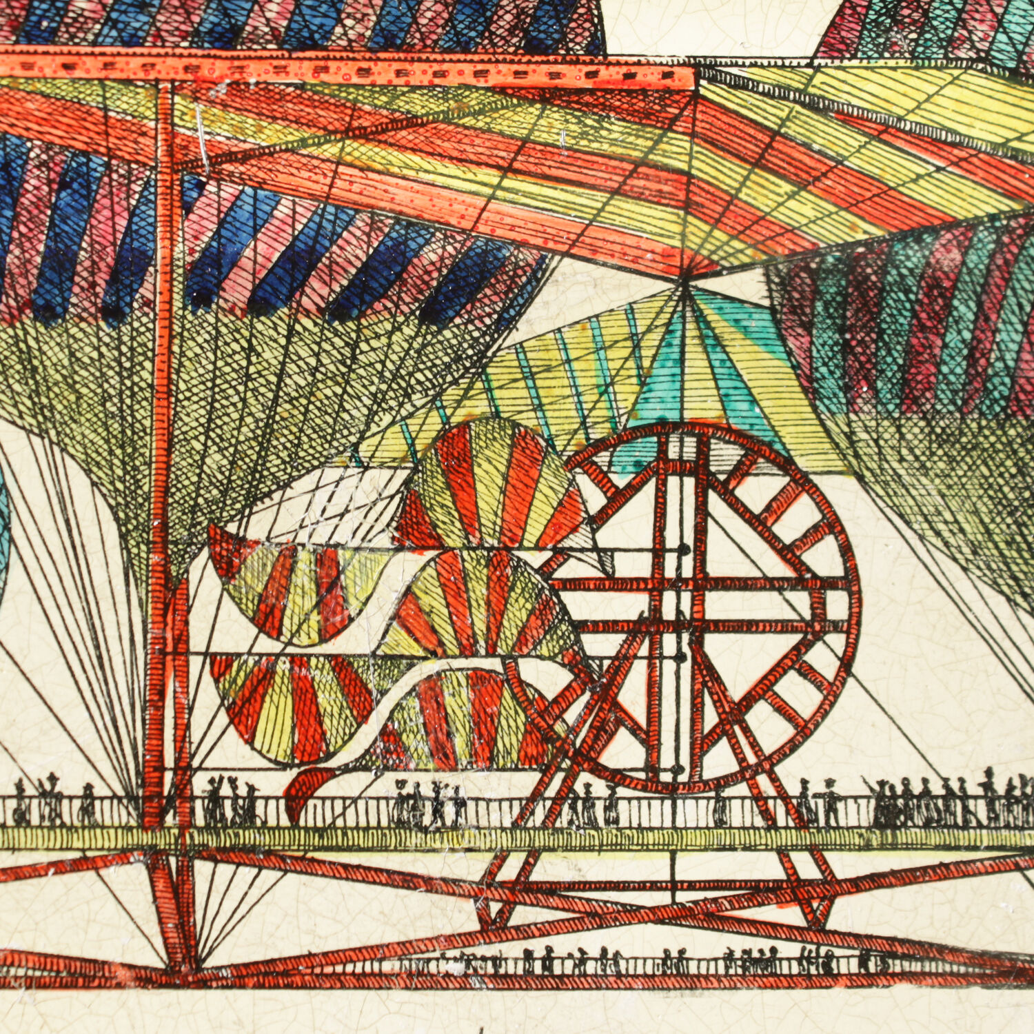 Tray by Piero Fornasetti, original 1950s