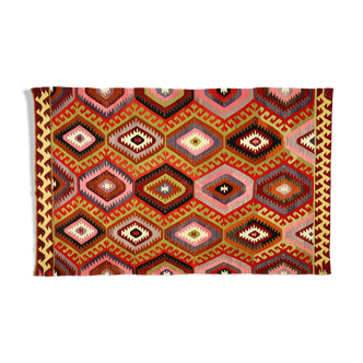 Anatolian handmade kilim rug 315 cm x 206 cm