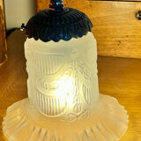 Pair of Art Deco lamps with boxwood hooks