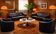 Canapés and Matteo Grassi vintage leather armchairs
