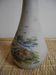 ceramic vase painting signed Chris