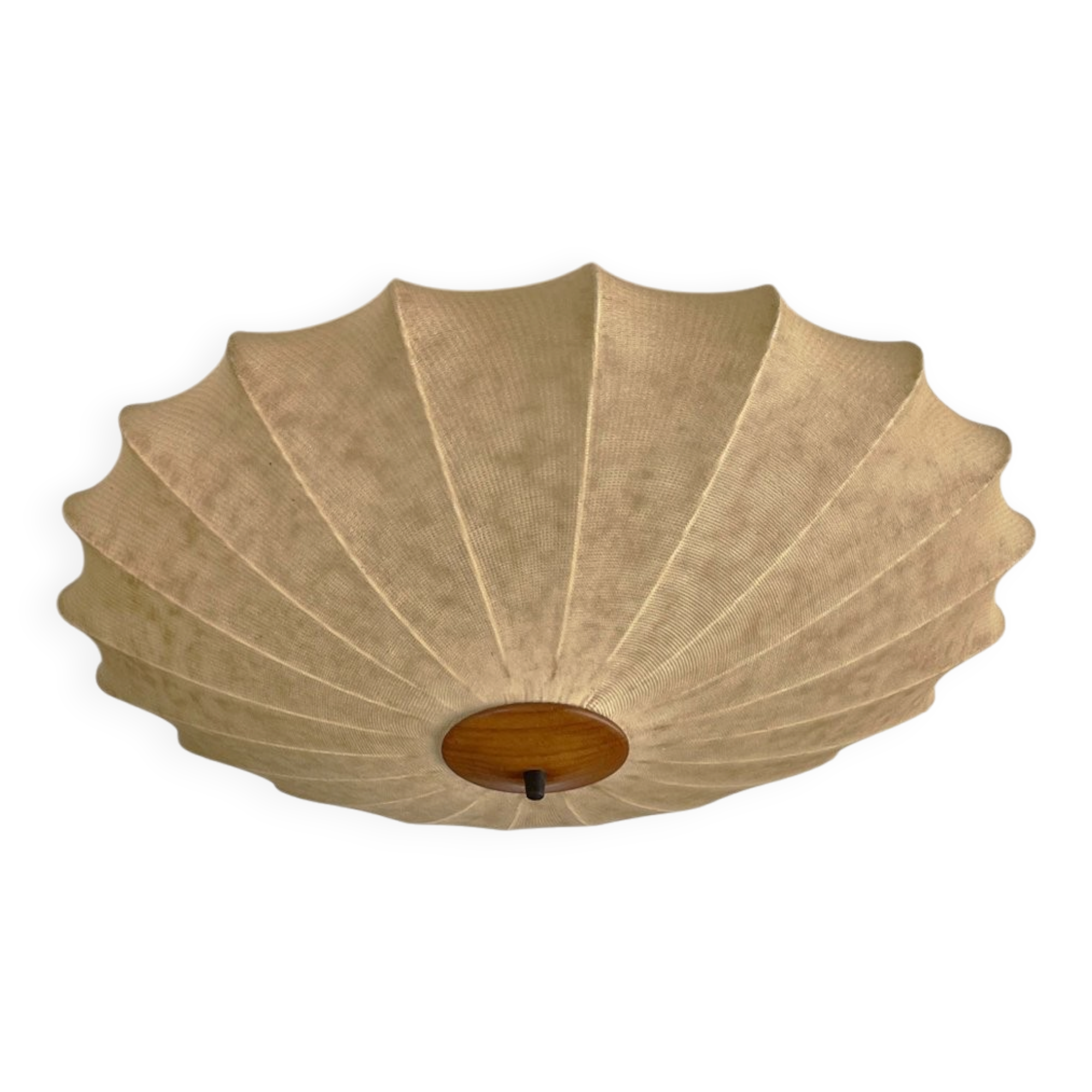 Modern mid-century Cocoon ceiling light by Friedel Wauer for Goldkant Leuchten, 1960s.