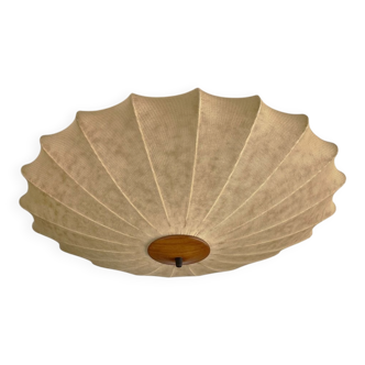 Modern mid-century Cocoon ceiling light by Friedel Wauer for Goldkant Leuchten, 1960s.