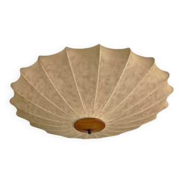Modern mid-century Cocoon ceiling light by Friedel Wauer for Goldkant Leuchten, 1960s.