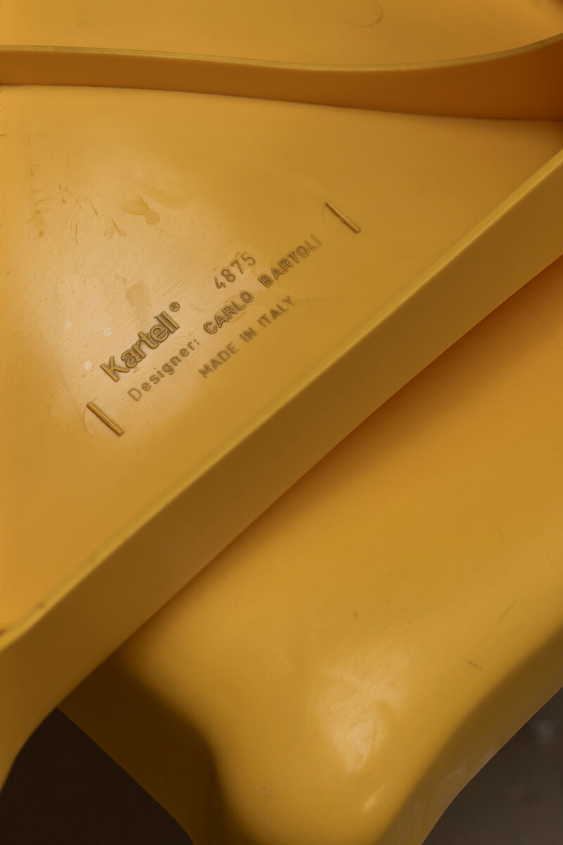 Chairs model 4875 by Carlo Bartoli for Kartell, 1970s, set of 10