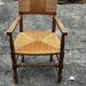 Set of 6 chairs and 2 armchairs, Brutalist style, 1950s