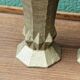 Pair of cast iron cone vases, art deco
