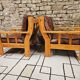 Paire de fauteuil cuir 1980