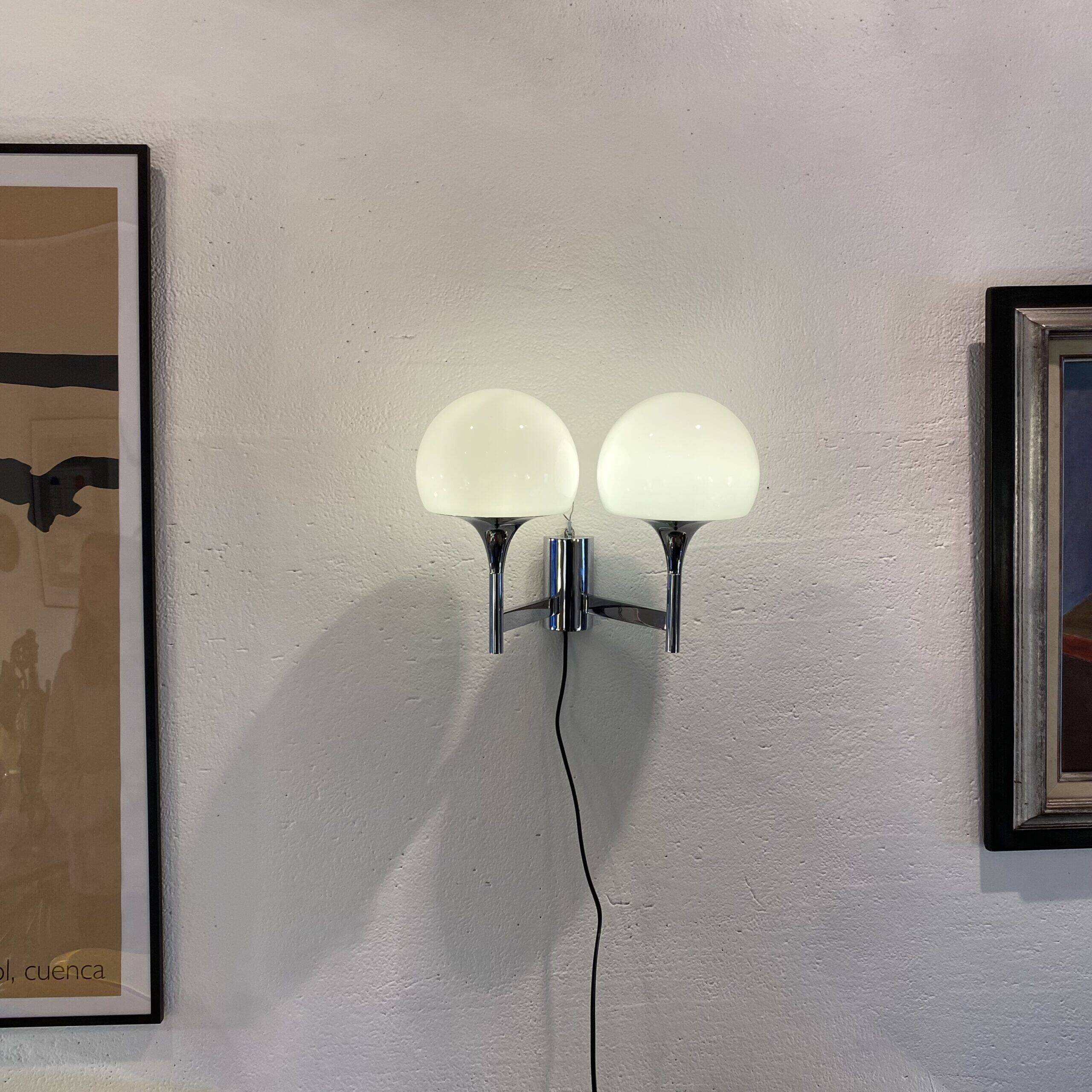 Double wall light by "Gaetano Sciolari" – Italy, 1970s