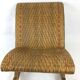 Vintage rattan rocking footrest
