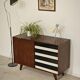 U 458 black and white sideboard by Jiri Jiroutek for Interier Praha, 1960