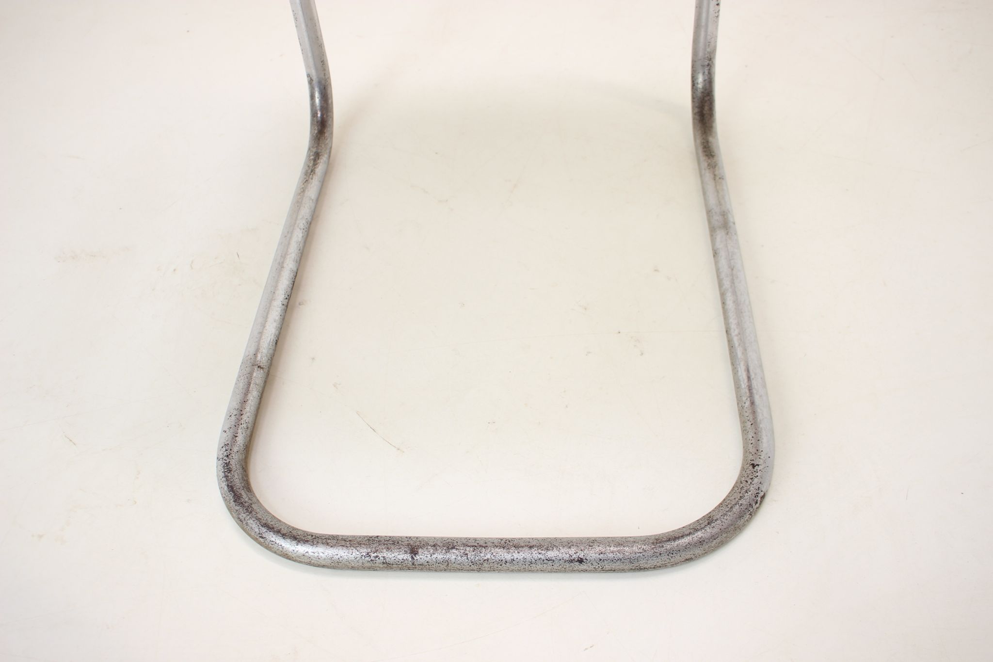 Chaise Bauhaus chrome restaurée par Rudolf Vichr Prag années 1930