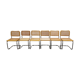 Set of 6 vintage Marcel Breuer Cesca chairs , 1970