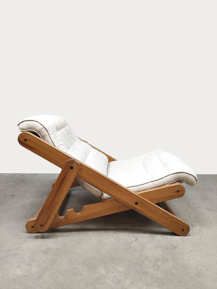 Chaise longue pliante vintage Kon Tiki Gillis Lundgren Ikea