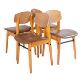 Mid- Century Modern Dining Chairs in Scandinavian Style