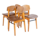 Mid- Century Modern Dining Chairs in Scandinavian Style