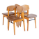 Mid- Century Modern Dining Chairs in Scandinavian Style