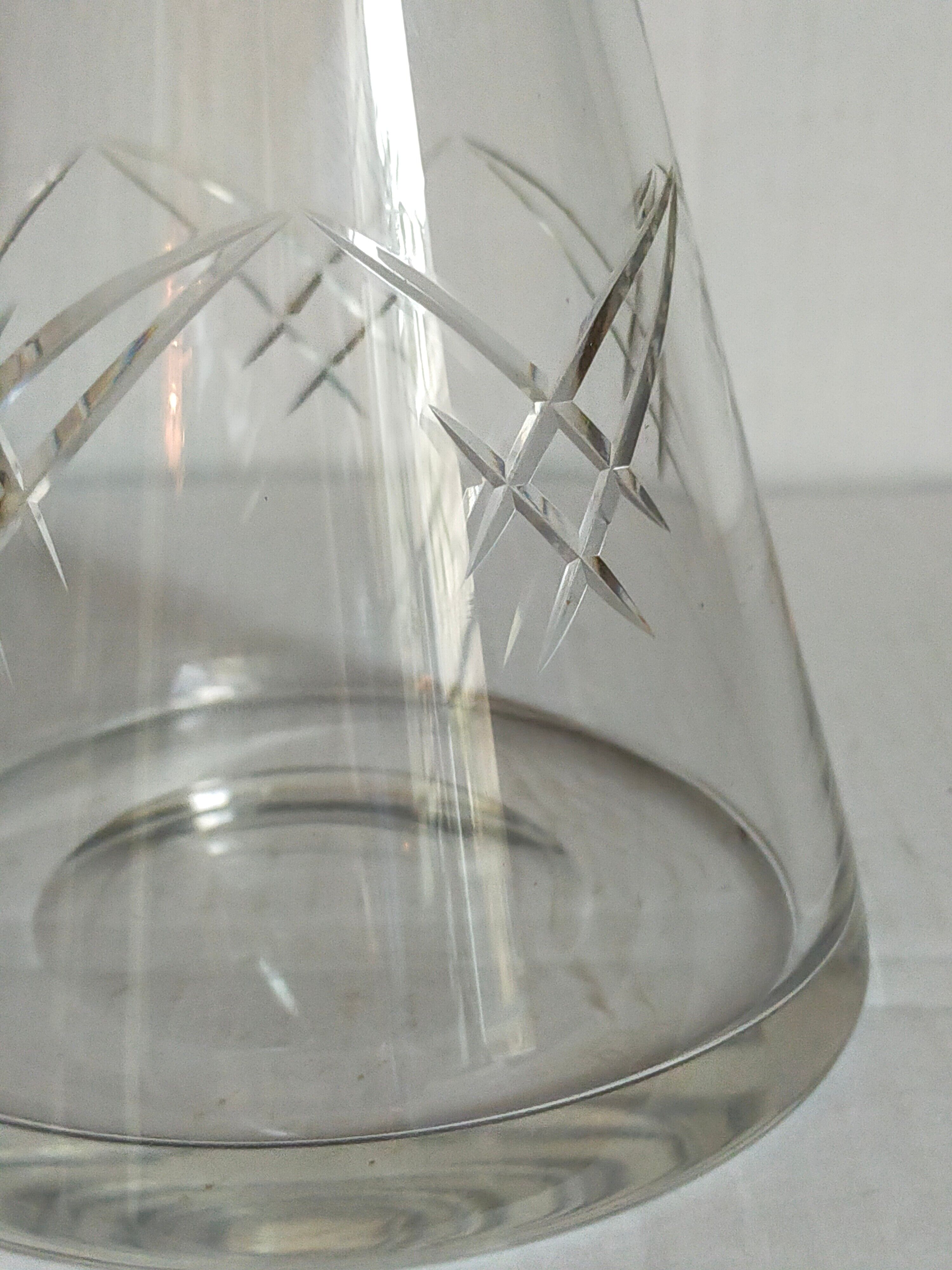 Art-Deco crystal decanter early twentieth century