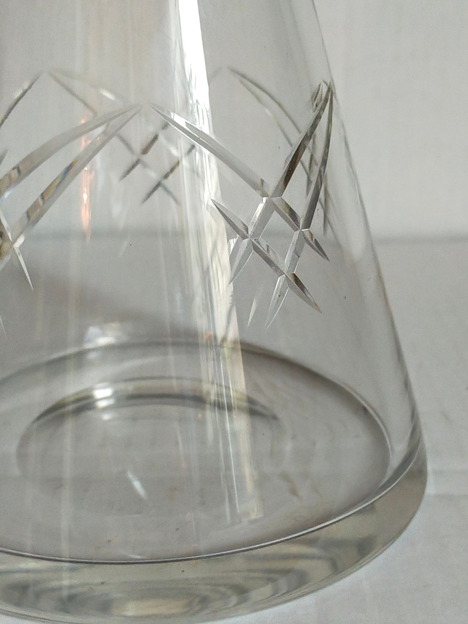 Carafe en cristal Art-Déco début XXème