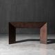 Patinated bronze console by Belgochrom, Belgium, 1970s.