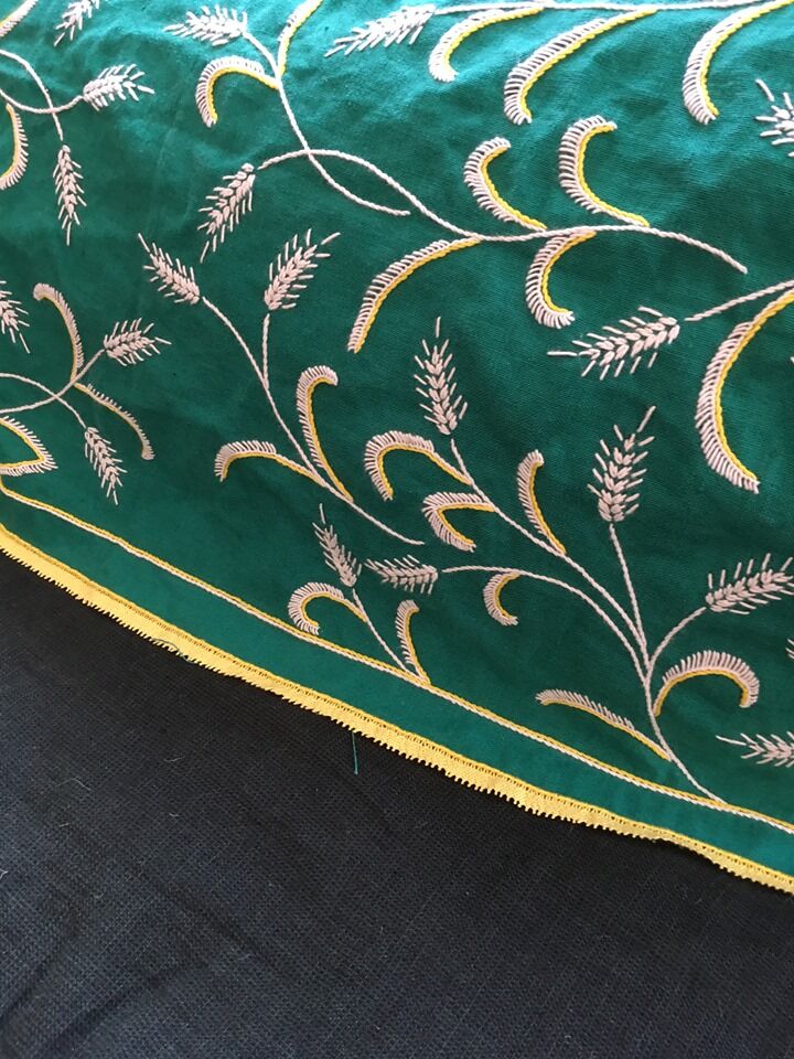 Ancient embroidered fabric