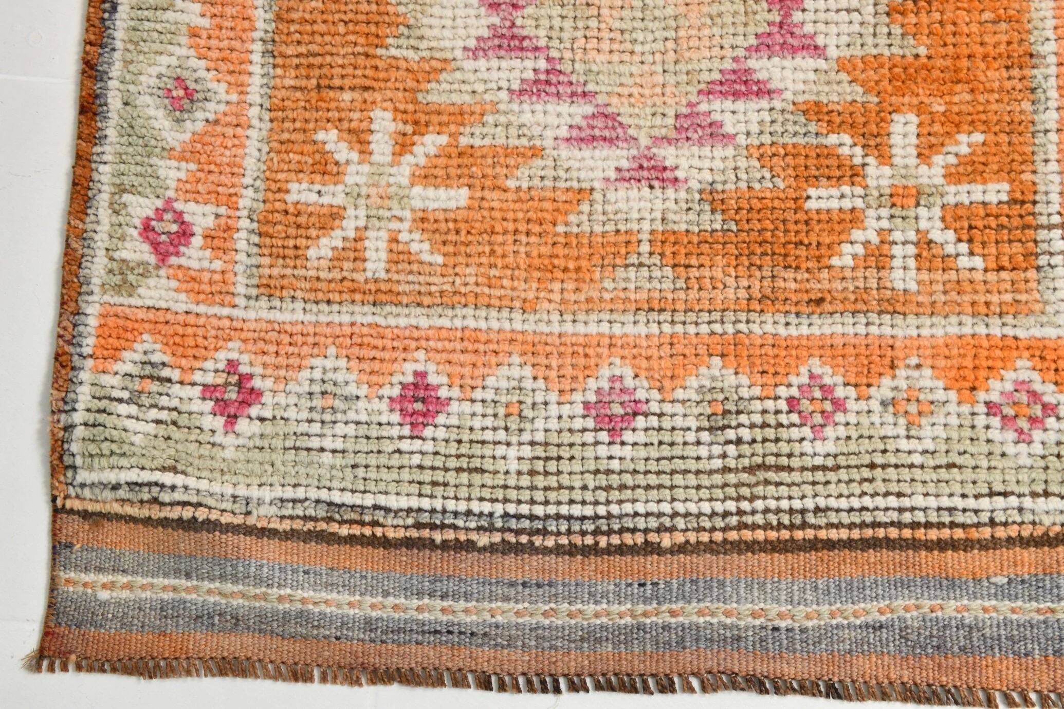 Turkish vintage Herki rug 2'10" x 12'10"