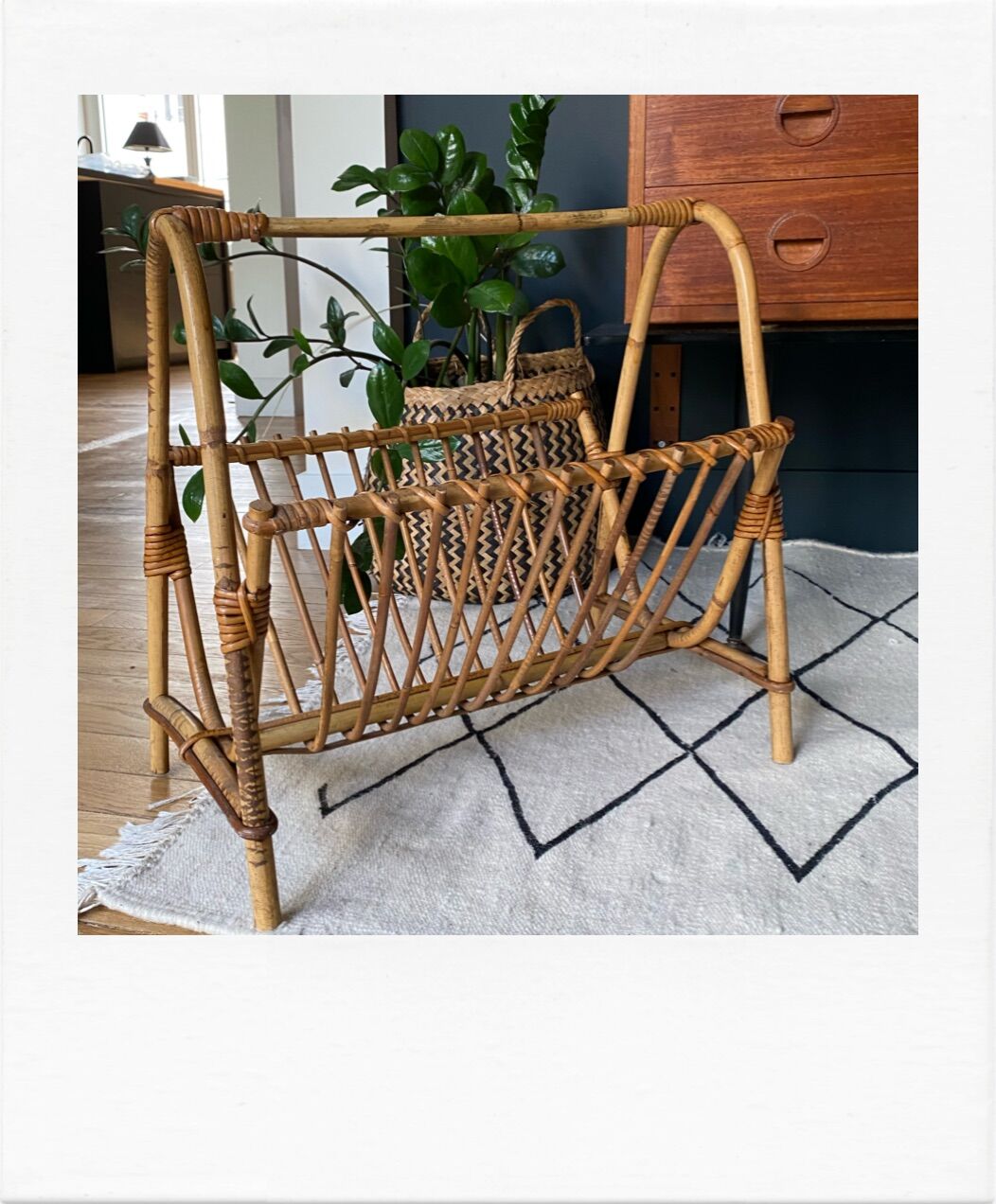 Rattan magazine door