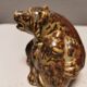 Two bear figurines from Danish Royal Copenhagen mid last century in sung glaze by Knud Kyhn (KK)