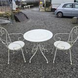 Salon de jardin en fer forgé