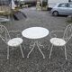Wrought iron garden furniture