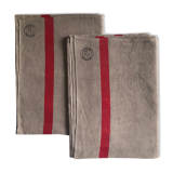 Old cloth in pure washed linen tinted in dove gray