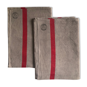 Old cloth in pure washed linen tinted in dove gray