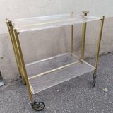 Vintage plexi serving trolley