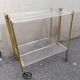 Vintage plexi serving trolley