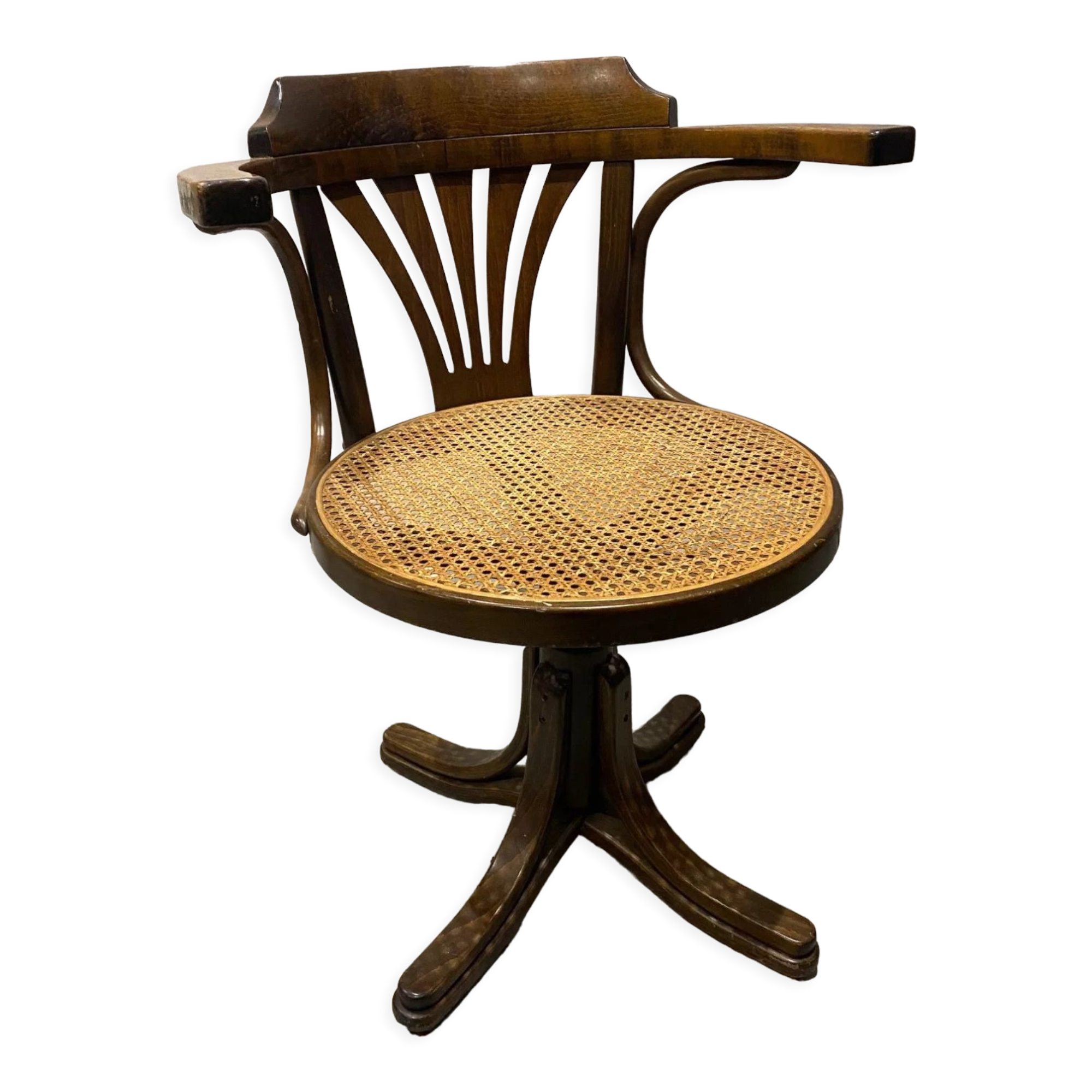 American office chair swivel wood and canning