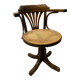 American office chair swivel wood and canning
