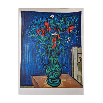 Isis Kischka (1908-1973) - Colour lithograph - Bouquet of flowers