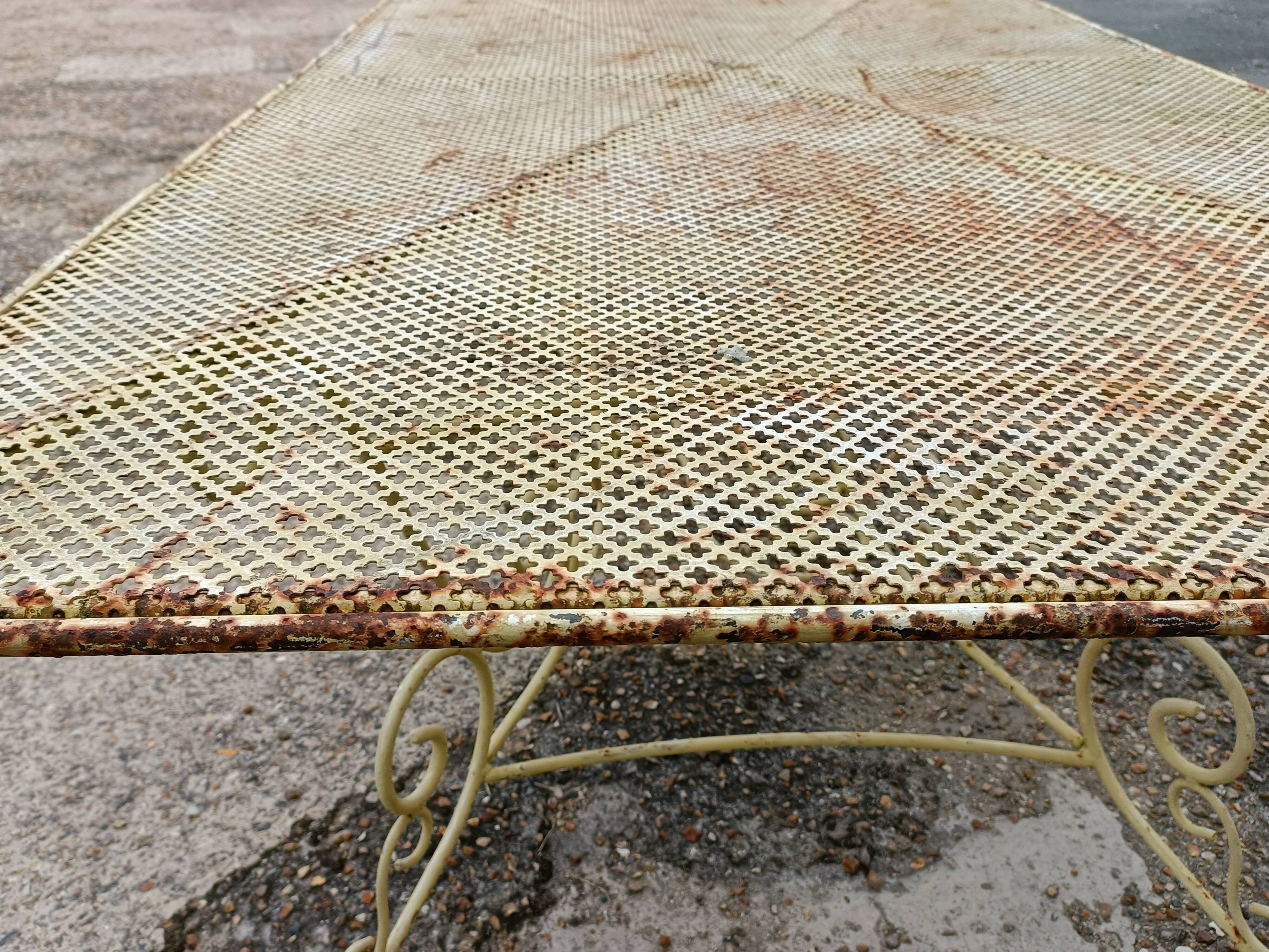 Wrought iron garden table full old garden furniture