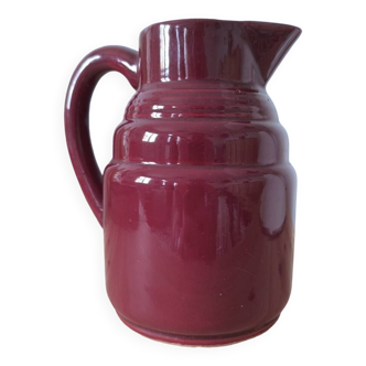Vintage earthenware pitcher PL France