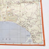 Vintage map of Marseille 1970