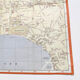 Vintage map of Marseille 1970