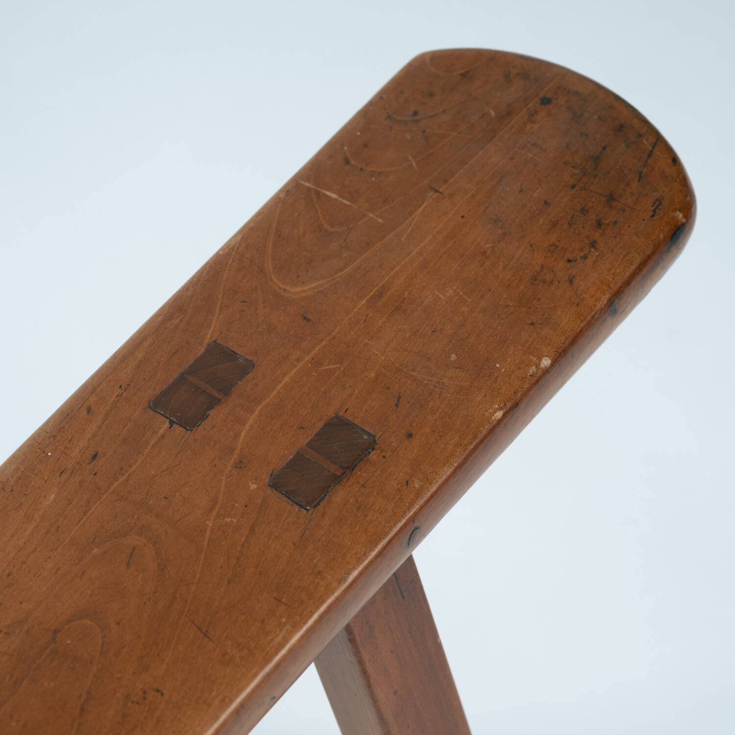Banc en chêne de style Art Déco français, années 1930